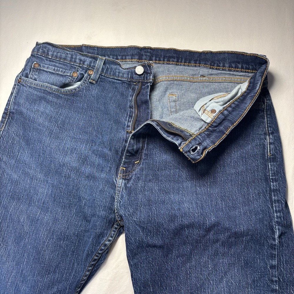 Levis‎ 505 Jeans Men 40x30 Blue Regular Fit Straight Leg Denim VTG Blank Tab R